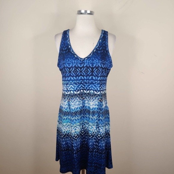 Karen Kane Blue Patterned Dress - Picture 2 of 10